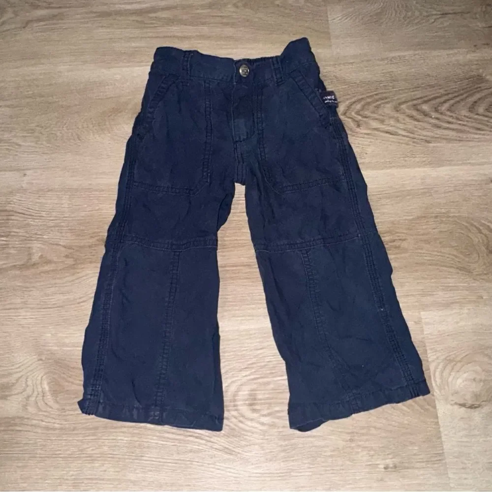 Kid's Janie and Jack Navy Blue Cargo Pants